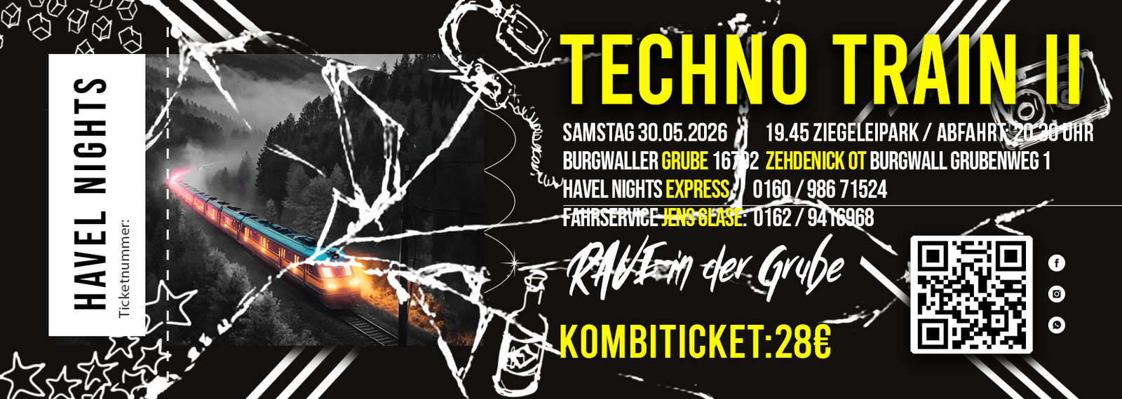 Techno Train II - Kombiticket